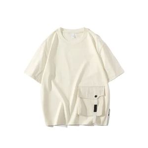 เสื้อยืดผู้ชายขายส่ง ผ้าฝ้าย 100% เสื้อยืดโอเวอร์ไซส์เนื้อหนาสำหรับผู้ชาย ผ้าฝ้าย ไซส์พลัส พิมพ์โลโก้ตามสั่ง ปี 2025 - Product Image 3