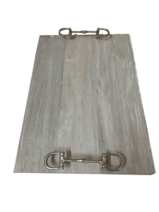 Plateau de rangement en bois avec poignées dorées en forme de fleur, forme irrégulière, finition vernie, design classique, utilisation sur table - Product Image 4