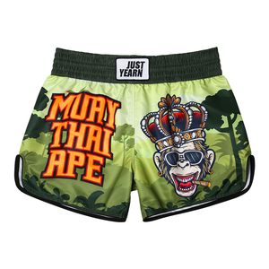Muay Thai <b>shorts</b> custom design satin fabric breathable lightweight training <b>shorts</b> elastic waistband gym fitness wear <b>men</b> women - Product Image 3
