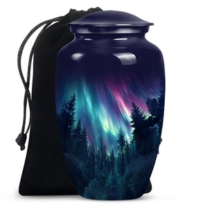 Whole Selling <b>Large</b> Aluminium Cremation Adult <b>Urn</b> For Human Ashes With Marble Finished Full Size <b>Large</b> <b>Urn</b> - Product Image 5