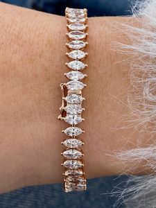 Handcrafted Lab Grown Diamond Bracelet 14K <b>Gold</b> IGI Verified 10K 18K White <b>Rose</b> Yellow <b>Gold</b> Ethical Fine Jewelry Gift - Product Image 2
