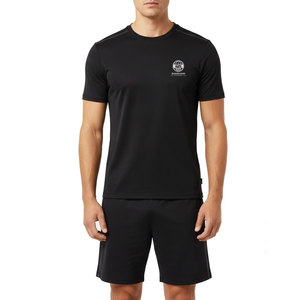 Ensemble de vêtements de sport pour hommes, t-shirt et short, matière douce et confortable, parfait pour les séances de gym et les activités de fitness en plein air - Product Image 1