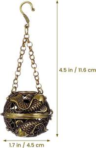 Handcrafted Religious Middle Eastern <b>Bakhoor</b> Incense Burner for <b>Oud</b> Chips Premium Home Decor & Gift Distribution Metal - Product Image 3