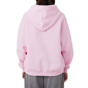 ELEGANT CORPORATION Women's <b>Orange</b> Hooded <b>Fleece</b> Sweatshirt Solid Breathable Eco-Friendly Quick Dry Full Sleeve Casual Knitted - Product Image 3