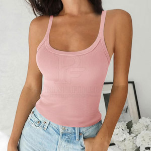 Camiseta sin mangas de punto casual para mujer, tejido de spandex/poliéster, ligera, transpirable, de secado rápido y ecológica - Product Image 2