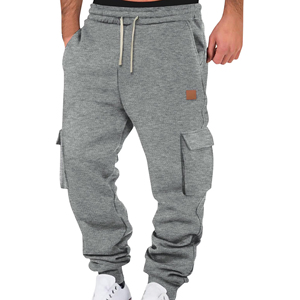 <b>Men</b> Cargo <b>Trousers</b> Custom Wholesale Multi Pocket Casual Utility Pants <b>Elastic</b> Waist OEM ODM Private Label Clothing Suppliers - Product Image 4