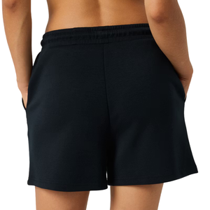 <b>Womens</b> Casual <b>Sweat</b> <b>Shorts</b> Elastic Waist Drawstring Side Pockets Wide Leg Relaxed Fit Open Hem Custom Wholesale OEM Manufacturer - Product Image 1