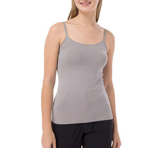 Women's Gray <b>Knitted</b> <b>Tank</b> <b>Top</b> Scoop Neck Breathable Casual Wear - Product Image 1