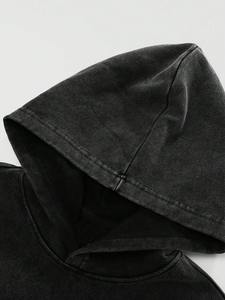 Mens oversized <b>hoodie</b> drop shoulder casual streetwear gym wear heavy fabric pullover <b>hoodie</b> winter - Product Image 4