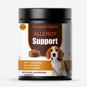 Polvo para la alergia en perros con zinc, hongos y cúrcuma, alivio de la picazón cutánea, apoyo inmunológico, para todas las razas y edades. - Product Image 2