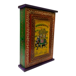 Hand Painted Wooden <b>Key</b> <b>Holder</b> Cabinet Wall Mounted <b>Key</b> Hanger Box Ambabari Painted <b>Key</b> Hanger Box Wall Hanging <b>Key</b> Hanger - Product Image 1