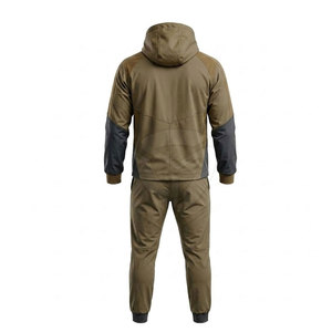 Traje cortavientos con cremallera completa para hombre, combinación de chaqueta y pantalones duraderos para fitness, caminar, viajar y comodidad diaria. - Product Image 4