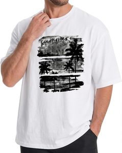 Heavy Weight 100% Cotton Oversized T-<b>Shirt</b> <b>Men</b> 220 Grams Shoulder Custom Printing Hip Hop Plus Size 100% Cotton Blank Boxy <b>Men's</b> - Product Image 3