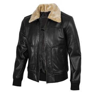 Chaqueta de Cuero para Hombre de Alta Calidad, Chaqueta de Invierno Clásica, Abrigo de Cuero Duradero, Servicio OEM ODM, Proveedor Mayorista - Product Image 3