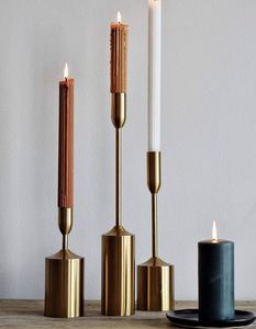 Support de Bougie Créatif Moderne en Laiton, Chandelier Géométrique en Métal pour Décoration Maison, Mariage, Événements, Porte-Encens - Product Image 5