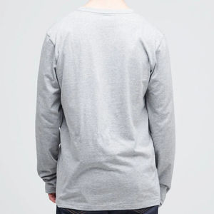 เสื้อยืดแขนยาวผู้ชายรุ่นใหม่สั่งทำพิเศษ ผ้าฝ้าย 100% เนื้อผ้าทึบ เป็นมิตรกับสิ่งแวดล้อม ระบายอากาศได้ดี แห้งเร็ว ขายส่ง - Product Image 3