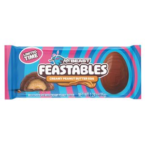 Premium MrBeast Feastables Peanut Butter Egg 35g Chocolate <b>Snack</b> Imported USA Candy Protein Treat Sweet Gift Wholesale Supply - Product Image 2