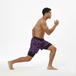 Pantalones Cortos Deportivos 2 en 1 para Hombre, de Secado Rápido, con Cordón Ajustable, Doble Capa, con Bolsillo, Transpirables, para Verano, con Logotipo Personalizado - Product Image 1