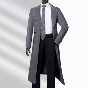 <b>Men's</b> Winter <b>Double</b> <b>Breasted</b> Trench <b>Coat</b> Long - Product Image 3