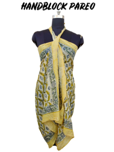 Jaipur Latest Block Printed Cotton <b>Scarf</b> Multi-Color Floral Sarong Lightweight Breathable Comfortable Handmade Beach <b>Wrap</b> - Product Image 2