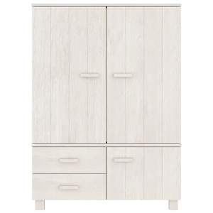 Armario Rectangular Mediano de Madera de Pino Macizo Blanco y MDF - Product Image 3