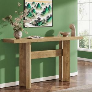 Consolle da 63 pollici in stile rustico, tavolo lungo in legno per ingresso, foyer, corridoio, soggiorno, dietro il divano - Product Image 1