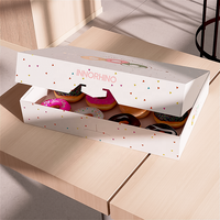 Boîtes à mini-gâteaux en chocolat de luxe INNORHINO, papier doré, laminage mat, écologiques, pour sushi, chewing-gum