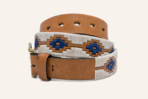 Ceinture de sport en cuir argentin premium 2026, ceinture polo brodée, ceinture en cuir véritable avec logo personnalisable - Product Image 5