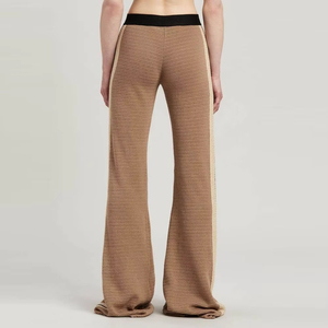 100% High Quality Latest Design Solid Plain Color Flare <b>Trouser</b> For Women's Fashionable Stylish Cotton flared ladies <b>trouser</b> - Product Image 2