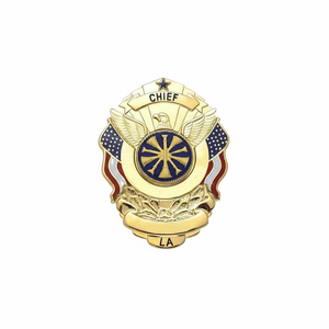 Pins de Solapa de Seguridad 3D Personalizados Directo de Fábrica 2026, Diseño de Logotipo Gratuito, Insignias de Metal Doradas/Plateadas para Uniformes de Seguridad - Product Image 5