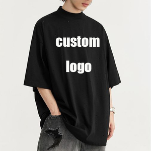 T-shirt de sport 100 % coton à col rond, séchage rapide, coupe ample, toucher léger, impression sérigraphique, motif uni, manches courtes, entraînement musculaire - Product Image 1