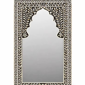 Customized Good Quality Luxurious Handcrafted Natural Wood Bone Inlay <b>Mirror</b> <b>Frame</b> for Decoration From India. - Product Image 1