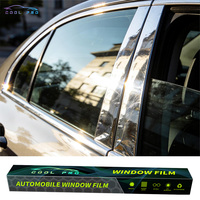Film teinté nano-céramique pour vitres de voiture PET, pare-brise automobile 5% 30% 70% 80% VLT avec protection UV, contrôle de la chaleur solaire, 2 plis
