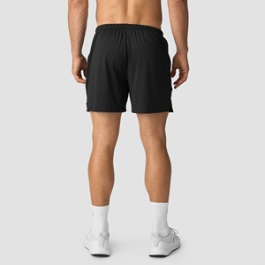 Men's Casual Summer Sports Shorts Oxford Mid Elastic Waist Loose Fit Solid Quick Dry Breathable Zipper Fly Knee Length - Product Image 2