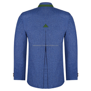Clásicos Azul Estilo Bávaro Chaquetas de Hombre Calidad Premium Look Único - Product Image 2