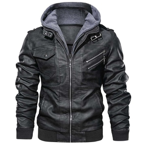 Veste d'hiver en cuir gaufré crocodile style mode pour homme, faite à la main en cuir de vachette véritable, vente en gros personnalisée - Product Image 4