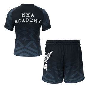 Wholesale Sublimation Workout Sports Judo <b>Compression</b> <b>Shorts</b> Rash Guard Jiu Jitsu Surfing 100% Cotton Oxford Fabric <b>Short</b> Men - Product Image 2