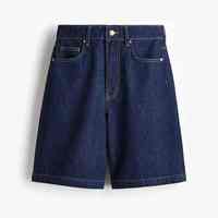 Shorts en jean décontractés pour hommes, style gothique, taille mi-haute élastique, pour la gym et la course à pied