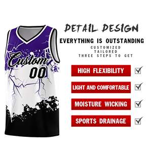 Uniformes de Baloncesto Personalizados de Alta Calidad para Hombre y Mujer, Tallas Grandes, con Técnica de Sublimación, Transpirables, de Secado Rápido y Anti-UV, en Oferta - Product Image 6