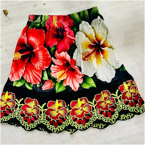 Vêtements d'été pour femmes avec impression par sublimation, jupe à fleurs, jupe hawaïenne à imprimé tropical, robe personnalisée, jupe de haute qualité - Product Image 1