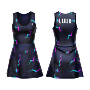 Conjunto de Tenis Personalizado con Nombre de Equipo para Mujer, Ropa Deportiva sin Mangas, Secado Rápido, Absorbe la Humedad, Transpirable, 100% Poliéster - Product Image 1