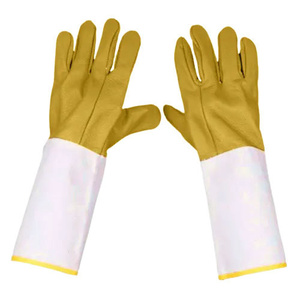 Gants de soudage TIG en cuir pleine fleur renforcé, certifiés CE, avec manchette de sécurité, pour travaux lourds et construction - Product Image 3