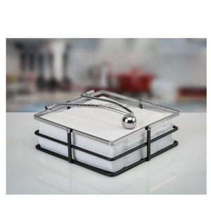 Classic <b>Matte</b> Black Metal Napkin Holder Elegant Design Perfect for Stylish <b>Table</b> Settings and Home Decor by ACMI - Product Image 2