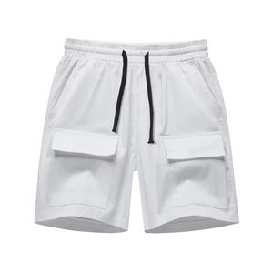 กางเกงขาสั้นออกกำลังกายแห้งเร็วสำหรับผู้ชาย รุ่นหนาพิเศษ ล้างสีแบบแอซิด ทรงหลวม สไตล์คาร์โก้ - Product Image 4