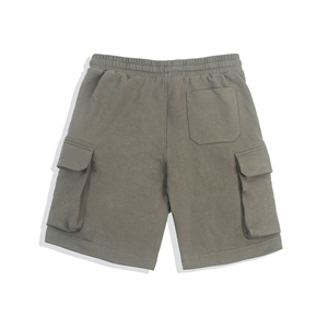 Shorts Cargo Homme Style Urbain Uni Taille Élastique Tissu Polaire Polyester/Coton Séchage Rapide Gym Course à Pied Poches Vente en Gros - Product Image 3
