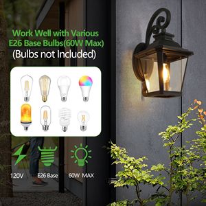 2 Pack <b>Black</b> Waterproof Outdoor Wall <b>Lanterns</b> Vintage Exterior Light Fixture Clear Glass Panels for Porch Outdoor Wall Lamps - Product Image 2