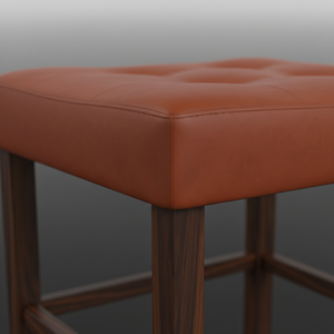 เก้าอี้บาร์ เก้าอี้เคาน์เตอร์ เก้าอี้บาร์หนัง PU แบบไม่มีพนักพิง เก้าอี้เคาน์เตอร์หุ้มเบาะ เก้าอี้บาร์ PU สไตล์โมเดิร์น เก้าอี้บาร์ครัวแบบไม่มีพนักพิง - Product Image 2