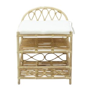 Table à langer pour poupée en rotin, design élégant à cadre incurvé, prix d'usine, vente chaude, haute qualité, jouet artisanal pas cher - Product Image 2