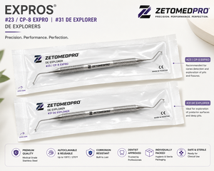 Expros # Explorador Dental de Doble Punta 23/CP-8 Explorer # Zetomed Pro de Acero Inoxidable 31 - Product Image 3