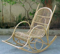 Fauteuil inclinable en bambou écologique pour chambre à coucher, chaise à bascule réglable confortable avec massage, en PU